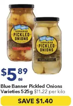 Ritchies Blue banner pickled onions varieties offer