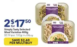 Ritchies Simply tasty selected meal offer