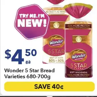 Ritchies Wonder 5 star bread offer