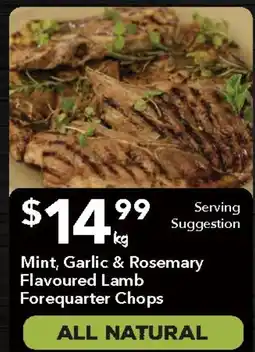 Ritchies Mint, garlic & rosemary flavoured lamb offer
