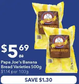 Papa joe's banana bread
