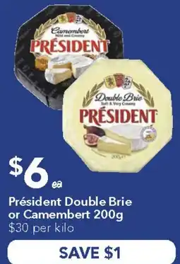 Ritchies Président double brie or camembert offer