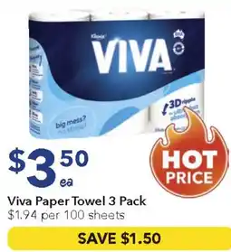 Ritchies Viva paper towel offer