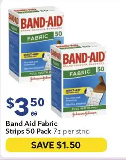 Band aid fabric strips