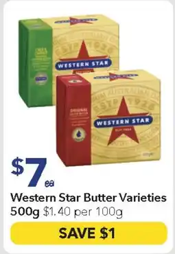 Ritchies Western star butter varieties offer