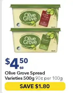 Ritchies Olive grove spread varieties offer