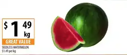 Supabarn Seedless watermelon offer