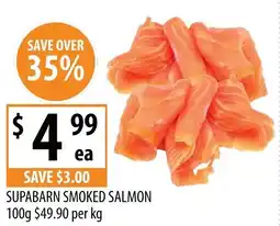 Supabarn Supabarn smoked salmon offer