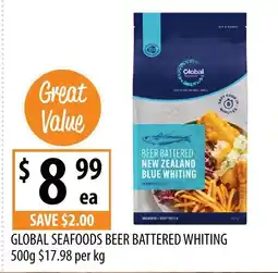 Supabarn Global seafoods beer battered whiting offer