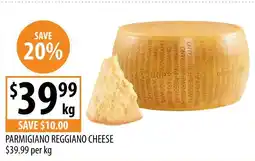 Supabarn Parmigiano reggiano cheese offer