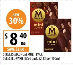 Supabarn Streets magnum multi pack selected varieties offer