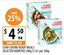 Supabarn Lean cuisine ready meals selected varieties offer