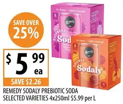 Supabarn Remedy sodaly prebiotic soda offer