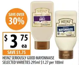 Supabarn Heinz seriously good mayonnaise offer