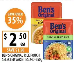Supabarn Ben's original rice pouch offer