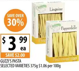 Supabarn Guzzi's pasta selected varieties offer