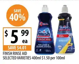 Supabarn Finish rinse aid offer