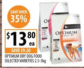 Supabarn Optimum dry dog food offer