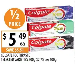 Supabarn Colgate toothpaste offer