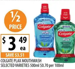 Supabarn Colgate plax mouthwash offer