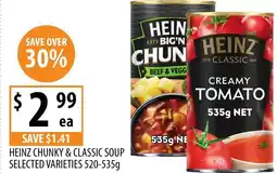 Supabarn Heinz chunky & classic soup offer