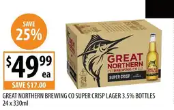 Supabarn Great northern brewing co super crisp offer