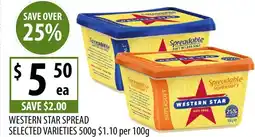 Supabarn Western star spread offer