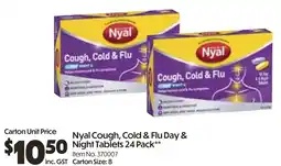 Campbells Wholesale Nyal cough, cold & flu day & night tablets offer