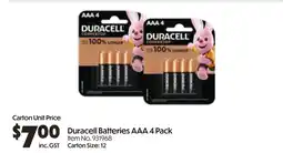 Campbells Wholesale Duracell Batteries AAA offer