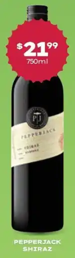 Thirsty Camel Pepperjack shiraz offer
