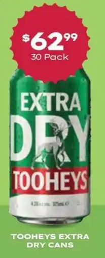 Thirsty Camel Tooheys extra dry cans offer