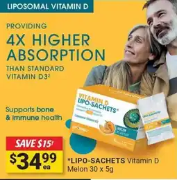 Cincotta Chemist Lipo-sachets vitamin d melon offer