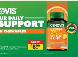 Cincotta Chemist Cenovis chewable triple action offer