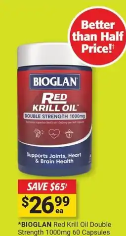 Cincotta Chemist Bioglan red krill oil double strength offer