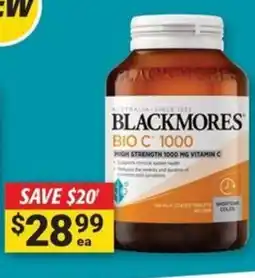 Cincotta Chemist Blackmores bio c offer
