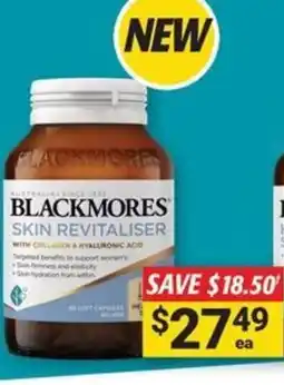 Cincotta Chemist Blackmores skin revitaliser offer