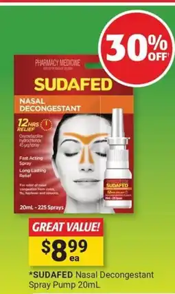 Cincotta Chemist Sudafed nasal decongestant offer