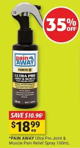 Cincotta Chemist Pain away ultra pro joint & muscle pain relief spray offer