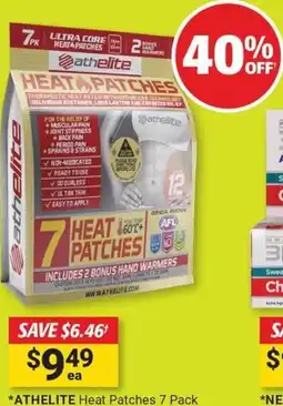 Cincotta Chemist Athelite heat patches offer