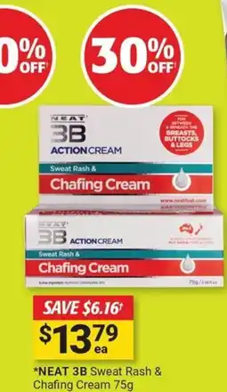 Cincotta Chemist Neat 3B sweat rash & chafing cream offer