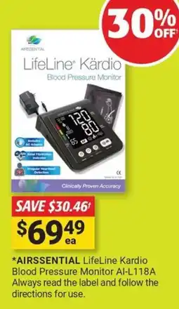 Cincotta Chemist Lifeline kärdio blood pressure monitor offer