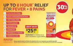 Cincotta Chemist Nurofen for children offer
