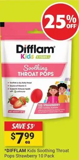 Cincotta Chemist Difflam kids soothing throat offer