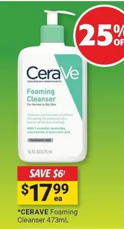 Cincotta Chemist Cerave foaming cleanser offer