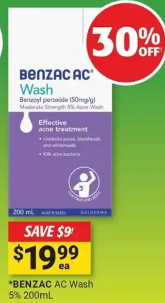 Cincotta Chemist BENZAC AC Wash offer