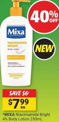 Cincotta Chemist Mixa niacinamide bright offer