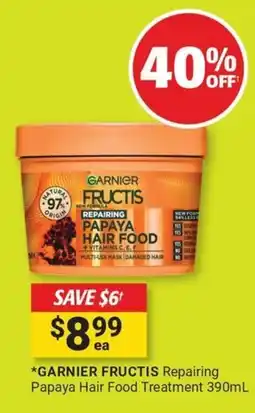 Cincotta Chemist Garnier fructis repairing papaya hair food treatment offer