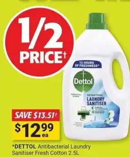 Cincotta Chemist Dettol antibacterial laundry sanitiser fresh cotton offer