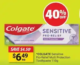 Cincotta Chemist Colgate sensitive pro-relief multi protection toothpaste offer