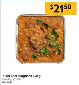 C-Store Distribution 7 Star Beef Stroganoff offer